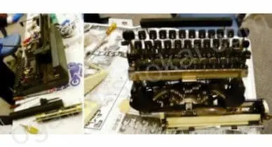 東京外国語大学でのタイプライター修理