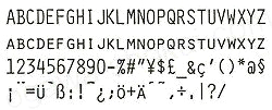 olivetti 電子式タイプライター用活字（デイジーホイール） ORATOR 印字イメージ