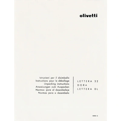 Olivetti Dora,Lettera32,DL