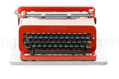 タイプライターマット（パッド） olivetti valentine 装着例