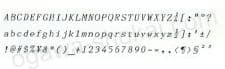 ブラザー 電子式タイプライター用活字（デイジーホイール） PRESTIGE ITALIC 印字イメージ