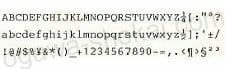 ブラザー 電子式タイプライター用活字（デイジーホイール） BROUGHAM 12 印字イメージ