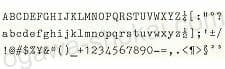 ブラザー 電子式タイプライター用活字（デイジーホイール） PICA 10 印字イメージ