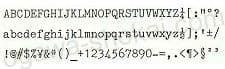 ブラザー 電子式タイプライター用活字（デイジーホイール） ELITE 12 印字イメージ