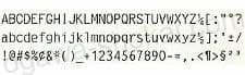 ブラザー 電子式タイプライター用活字（デイジーホイール） Super Grande2 印字イメージ