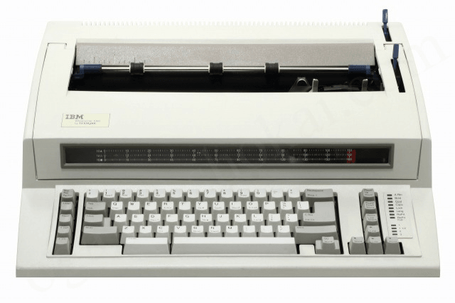 IBM 電子式タイプライター Wheelwriter 1000 外観