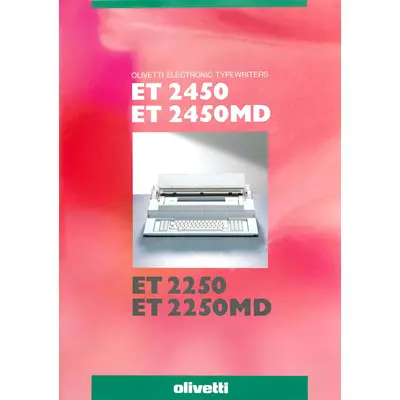 Olivetti ET2250,2250MD,2450,2450MD