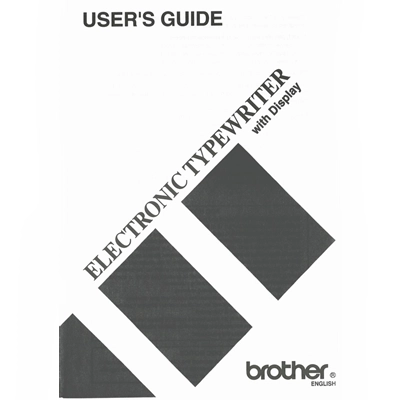 Brother Electronic Typewriter With Display