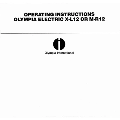 Olympia X-L12,M-R12