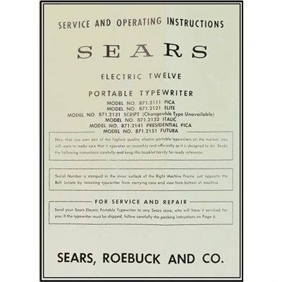 Sears ElectricTwelve