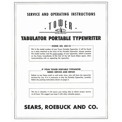 Sears Tabulator