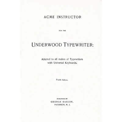 Underwood 3,4,5(1898)