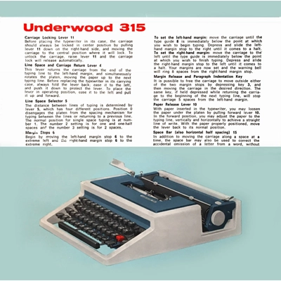 Underwood 315