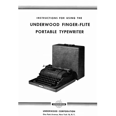 Underwood FingerFlite