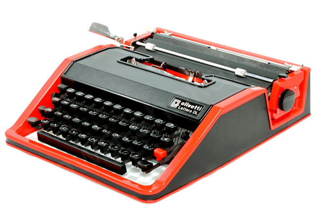 olivetti Lettera DLを赤に塗装