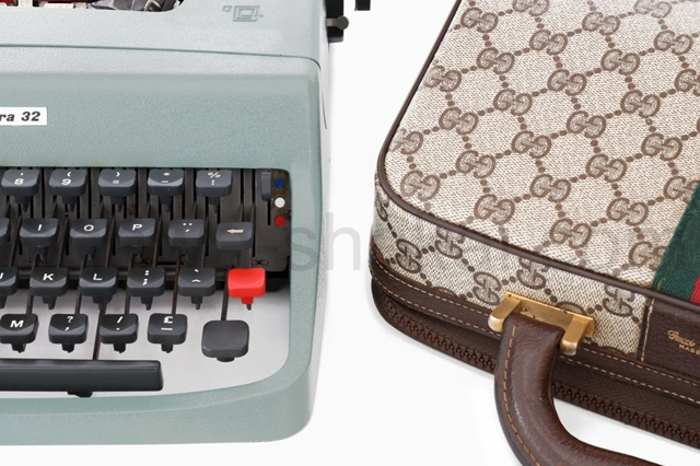 GUCCI製ケースとタイプライターがセットになった特別モデル